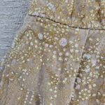 Hello Molly  Gold Sequin Halter Prom Dress Small Open Back Formal High Slit NEW Photo 6