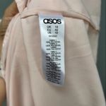 ASOS Embellished 3D Chiffon Sweetheart Neckline Gown Dress Pale Pink 10 Photo 6