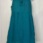 Chocolate USA NWOT Boutique Spaghetti Strap Mini Turquoise Sundress Sz Large Photo 0