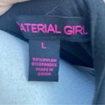 Material Girl Black Long Sleeve Body Con Key Hole Back Mini Dress Size Large Photo 8