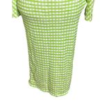 Jacquemus Nodi Gingham Cutout Midi Dress Size 2 Light Green Stretch Photo 3