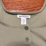 Athleta NWOT  olive green ribbed tank top XS Photo 1