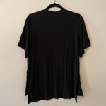 ADAY  Black Essentialist Short Sleeve T-Shirt Stretchy Oversized Women size Small Photo 6