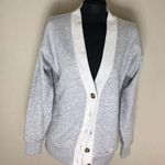 Aerie  Gray Baseball Cardigan NWT Photo 0