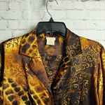 secret treasures New Deadstock vintage abstract art silky lounge top size Small Photo 3