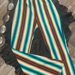 Bluheaven Bohemian Striped Knit Flared Western Pants Bootcut and Flare Leg Size L Photo 2