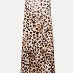 ZARA  maxi dress Satin animal print leopard cheetah flowy casual summer  Photo 16