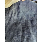 CAbi  Blue Linen Maxi Dress M Chambray V Neck Sophisticated Office Business Photo 5