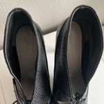 Pour La Victoire Black Leather Python Women's Steletto Peep Toe Shoes Photo 6