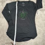 Harry Potter NWT Slytherin Jewel Crest Long Sleeve T-Shirt Top Charcoal M Photo 1