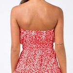 Princess Polly Vinca Strapless Playsuit Red Photo 1