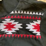 Parsley & Sage Horse Embroidered Southwestern Cotton Cardigan Top Small Black Photo 6