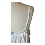 Rails Dress Women Medium Blue White Cloud Tie Dye Linen Blend Delilah Midi Photo 4