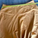 Anthropologie Maeve Cosima Flounced Hi-Low Suede Midi Skirt Mustard size 16W Photo 9