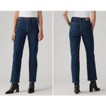 Levi's  26x27 Ribcage Riveted High Waist Ankle Straight Leg Jeans Dark Wa… Photo 1
