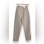 ZARA  High Waisted Mom jeans Tan raw hem sz 2 Photo 1