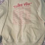 Taylor Swift I love you lyrics crewneck Photo 1