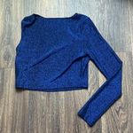 Dream Bandits NAVY RUNNING WILD ASYMMETRICAL CROP TOP Photo 1
