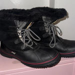 Pajar  Canada Black Shearling Lined Snow Duck Women Winter Boots size 7-7.5 Photo 0
