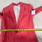 ALC Frank A.L.C. Size 0 Coral Donovan Linen Blend Blazer Jacket Preppy Heritage Old Money Photo 9