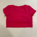 Aerie Offline by Real Me Square Neck Crop Top Hot Pink Size L Photo 1