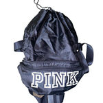 PINK - Victoria's Secret Victoria's Secret PINK Convertible Backpack/Fanny Pack Black/White Photo 2