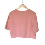Varley  Cropped T-Shirt Cotton M Pink Coral Cloud Short Sleeve Fitness Workout Photo 1