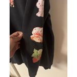 Strawberry Shortcake dark grey womens slouchy graphic sweatshirt size S Gray Photo 7