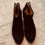 Franco Sarto Women’s Black Suede Ankle Boots Photo 0