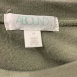 Abound  Womens Olive Green Puff Sleeve Cropped Pullover Sweatshirt Photo 3