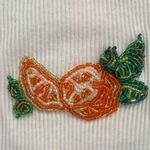 Handmade beaded embroidery top| fruit tank White Photo 2