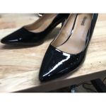 Nordstrom Abound Audry Women's 10 Black Patent Leather Slip-On Block Heel Pumps Photo 3