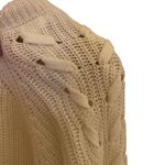 SO  Cream medium Long sleeve sweater Criss cross sleeves white Photo 1