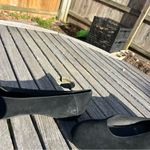 Eileen Fisher SHOES 11 Una Hidden Wedge Ballet Flat Black business casual suede Photo 5