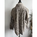 Boohoo Blue BANDANNA SPLICED DENIM OVERSHIRT Jacket Women's Size 4 Photo 2