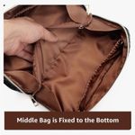 New!Black Woven Travel Toiletry Bag with Gold X Guitar Crossbody Strap Black Photo 3