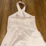 BHLDN  Ruby twist halter satin maxi gown dress blush pale pink Photo 7