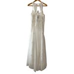 BHLDN Calla Ivory Floral Tulle Appliqué Maxi Dress NWT Size Medium Photo 3
