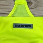 Love & Sports Neon Sports Bra Women’s Medium Yellow Photo 3