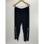 MSK Wide Leg Pants Size XL Petite Black Rhinestone Elastic Waistband NEW Photo 2
