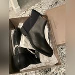 BCBGMAXAZRIA New  Black Cow Leather Ankle Boots 9 Collin Photo 3