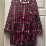 Victoria's Secret Victoria’s Secret plaid oversized sleep shirt  Photo 0