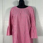Crown & Ivy  Pink and White 3/4 Sleeve Dress Size Medium EUC Photo 3