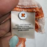 Anthropologie  Maeve Orange Gingham Button Down Sz XS Photo 6