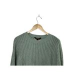 Vera Wang Simply Vera Blue Cable Knit Sweater Women's Size Large Photo 3