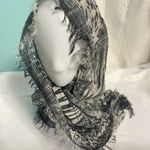 Women's Animal Print Oversized White & BLACK Scarf Photo 0