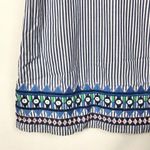 Vineyard Vines Geo Prep Embroidered Marlin Blue Stripe Shift Mini Dress 10 Photo 3