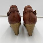 Miz Mooz Women Burgundy Leather Strappy Open Toe 3" Heels Size 41 Photo 5