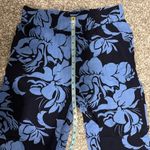 Soft Surroundings Soft Surroundings Blue Flowered Palazzo Wide Leg Pants Size Medium Photo 9