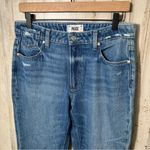 Paige ‎ Noella Straight Leg Denim Medium Wash Distressed Womens Size 27 Photo 1